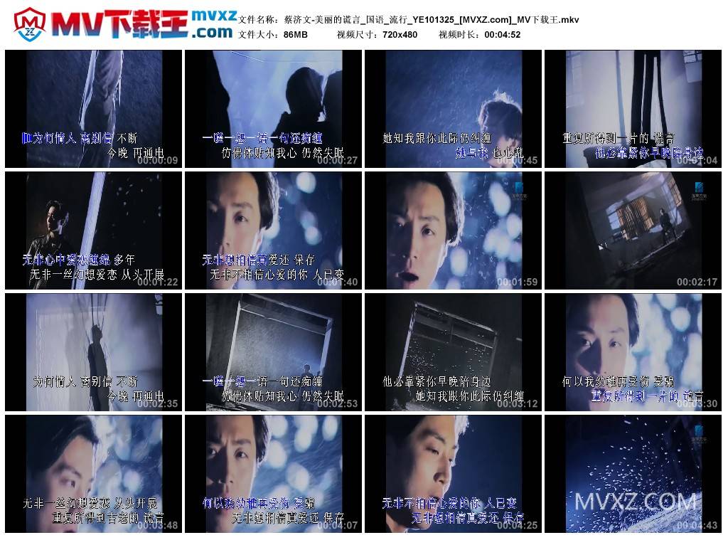 蔡济文-美丽的谎言_国语_流行_YE101325